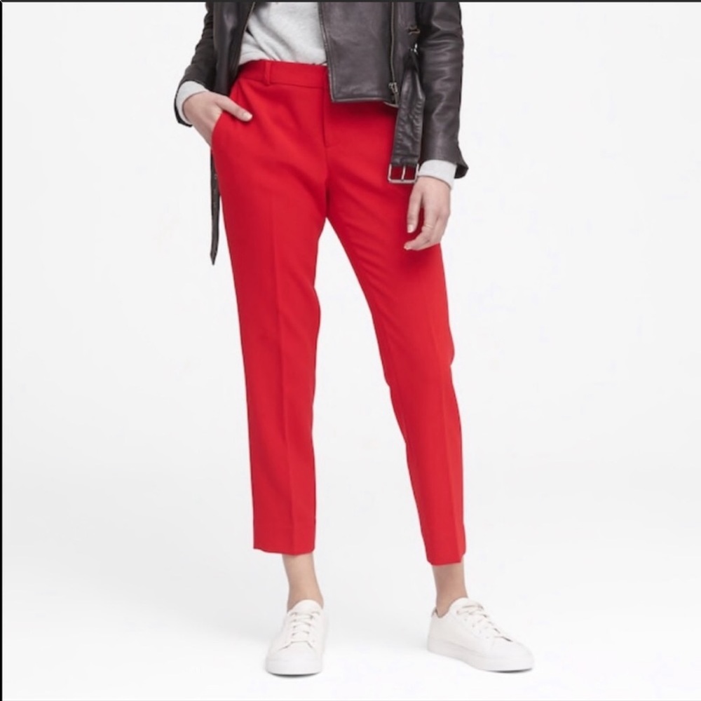 Banana Republic Avery Mid Rise Cropped Pants